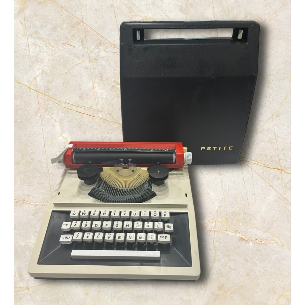 Vintage Petite Typewriter Case Made in England Working Retro Mid Century Decor